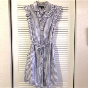 Striped shirt dress